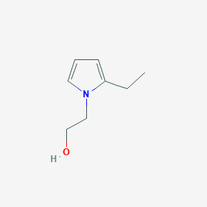 molecular formula C8H13NO B8621331 2-(2-Ethyl-1H-pyrrol-1-yl)ethanol 