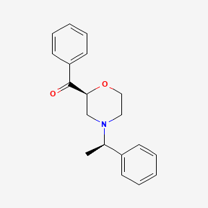 molecular formula C19H21NO2 B8621366 Phenyl{(2S)-4-[(1R)-1-phenylethyl]morpholin-2-yl}methanone CAS No. 668471-10-1