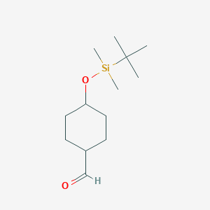 4-{[tert-Butyl(dimethyl)silyl]oxy}cyclohexanecarbaldehyde