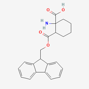molecular formula C22H23NO4 B8621381 Fmoc-aminocyclohexane carboxylic acid 