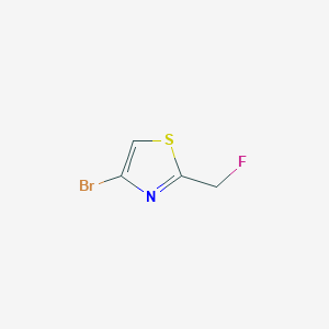 molecular formula C4H3BrFNS B8621397 4-Bromo-2-(fluoromethyl)thiazole 