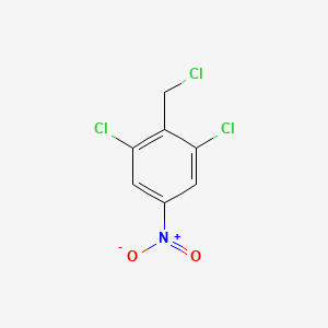 molecular formula C7H4Cl3NO2 B8621408 1,3-Dichloro-2-(chloromethyl)-5-nitrobenzene CAS No. 88135-29-9