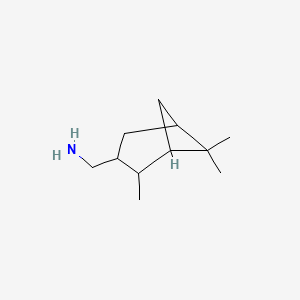 molecular formula C11H21N B8621443 Bicyclo[3.1.1]heptane-3-methanamine, 2,6,6-trimethyl- CAS No. 61299-72-7