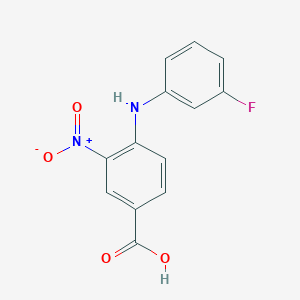 molecular formula C13H9FN2O4 B8621458 4-[(3-Fluorophenyl)amino]-3-nitrobenzoic acid CAS No. 452088-50-5