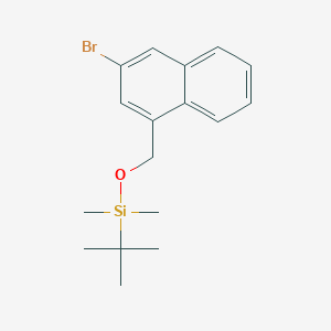 molecular formula C17H23BrOSi B8621515 [(3-Bromonaphthalen-1-yl)methoxy](tert-butyl)dimethylsilane CAS No. 135869-12-4