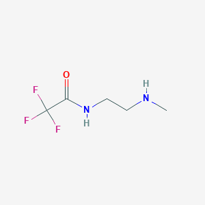 molecular formula C5H9F3N2O B8621569 2,2,2-trifluoro-N-[2-(methylamino)ethyl]acetamide 