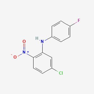 molecular formula C12H8ClFN2O2 B8621600 5-Chloro-N-(4-fluorophenyl)-2-nitroaniline CAS No. 1477-86-7