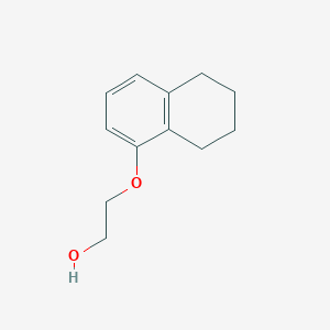 molecular formula C12H16O2 B8621613 2-(5,6,7,8-Tetrahydro-1-naphthoxy)ethanol 