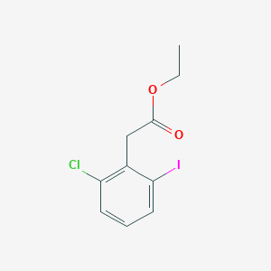 molecular formula C10H10ClIO2 B8621628 Ethyl 2-(2-chloro-6-iodophenyl)acetate 