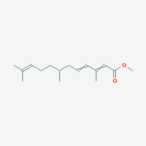 molecular formula C16H26O2 B8621632 Methyl 3,7,11-trimethyldodeca-2,4,10-trienoate CAS No. 57783-11-6