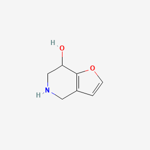 molecular formula C7H9NO2 B8621638 4,5,6,7-Tetrahydrofuro[3,2-c]pyridin-7-ol 