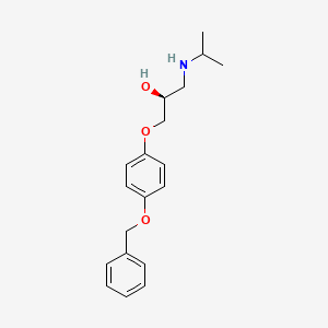 molecular formula C19H25NO3 B8621674 (S)-1-[P-(Benzyloxy)phenoxy]-3-(isopropylamino)propan-2-OL CAS No. 57526-82-6
