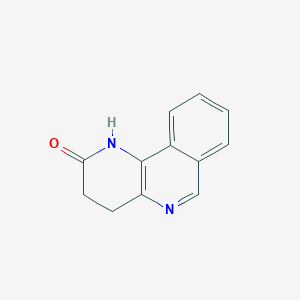 molecular formula C12H10N2O B8621725 3,4-Dihydrobenzo[c][1,5]naphthyridin-2(1H)-one CAS No. 103201-14-5