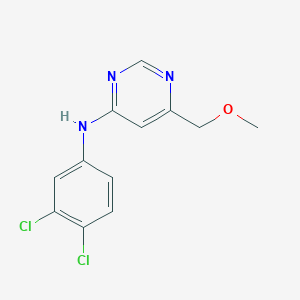 molecular formula C12H11Cl2N3O B8621742 N-(3,4-dichlorophenyl)-6-(methoxymethyl)pyrimidin-4-amine 
