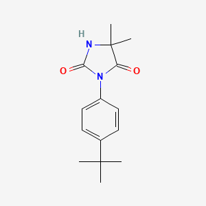 molecular formula C15H20N2O2 B8621744 3-(4-Tert-butylphenyl)-5,5-dimethyl-imidazolidine-2,4-dione 