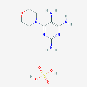 molecular formula C8H16N6O5S B8621770 2,4,5-Triamino-6-morpholino-pyrimidine Sulfate CAS No. 56797-25-2