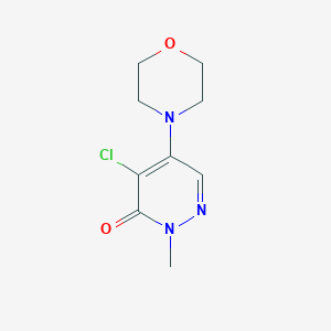 molecular formula C9H12ClN3O2 B086218 4-氯-2-甲基-5-吗啉代吡哒嗪-3(2H)-酮 CAS No. 1080-85-9