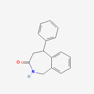 molecular formula C16H15NO B8621810 5-phenyl-1,2,4,5-tetrahydro-3H-2-benzazepin-3-one CAS No. 66192-31-2