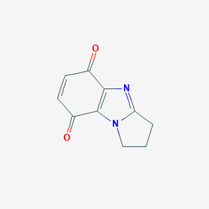 molecular formula C10H8N2O2 B086220 2,3-dihydro-1H-pyrrolo[1,2-a]benzimidazole-5,8-dione CAS No. 10253-03-9