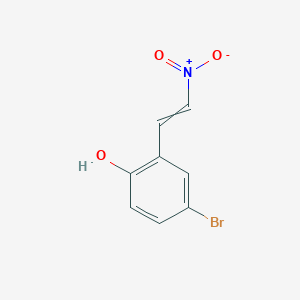 molecular formula C8H6BrNO3 B8622063 4-Bromo-2-(2-nitroethenyl)phenol 