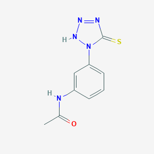 molecular formula C9H9N5OS B086221 1-(3-Acetamidophenyl)-5-mercaptotetrazole CAS No. 14070-48-5