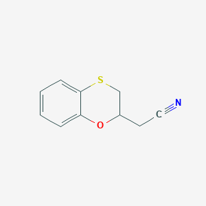molecular formula C10H9NOS B8622102 (2,3-Dihydro-1,4-benzoxathiin-2-yl)acetonitrile CAS No. 62591-00-8