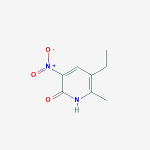 molecular formula C8H10N2O3 B8622119 2(1H)-Pyridinone, 5-ethyl-6-methyl-3-nitro- CAS No. 139393-81-0