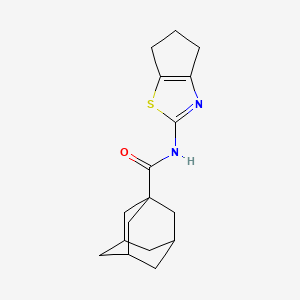 N-{4H,5H,6H-cyclopenta[d][1,3]thiazol-2-yl}adamantane-1-carboxamide