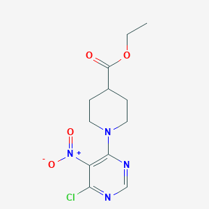 Ethyl 1-(6-chloro-5-nitropyrimidin-4-yl)piperidine-4-carboxylate