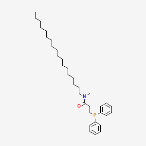 molecular formula C34H54NOP B8622167 3-(Diphenylphosphanyl)-N-methyl-N-octadecylpropanamide CAS No. 95851-87-9