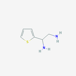 molecular formula C6H10N2S B8622204 1,2-Ethanediamine, 1-(2-thienyl)- 