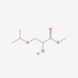 molecular formula C7H14O4 B8622225 Methyl 2-hydroxy-3-isopropoxypropanoate 