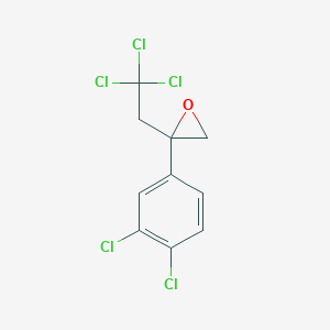 molecular formula C10H7Cl5O B8622232 2-(3,4-Dichlorophenyl)-2-(2,2,2-trichloroethyl)oxirane CAS No. 58993-27-4