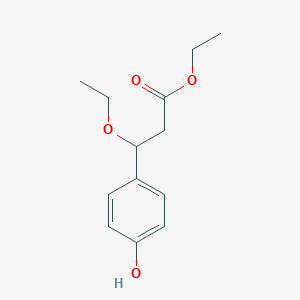 Ethyl 3-ethoxy-3-(4-hydroxyphenyl)propionate