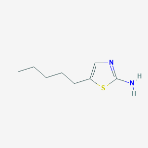 molecular formula C8H14N2S B8622250 2-Amino-5-pentylthiazole 