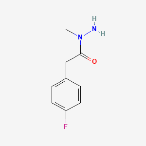 molecular formula C9H11FN2O B8622267 (4-fluorophenyl)-acetic acid N-methyl-hydrazide 