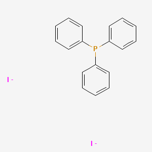 molecular formula C18H15I2P-2 B8622284 Triphenylphosphane;diiodide 