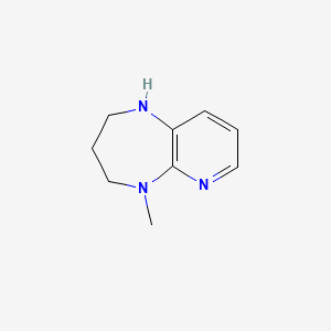 molecular formula C9H13N3 B8622287 5-methyl-2,3,4,5-tetrahydro-1H-pyrido[2,3-b][1,4]diazepine 