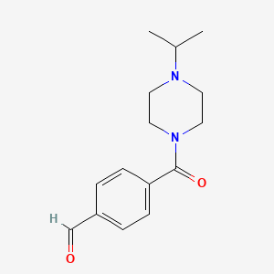 molecular formula C15H20N2O2 B8622315 1-(4-Formylbenzoyl)-4-isopropylpiperazine 