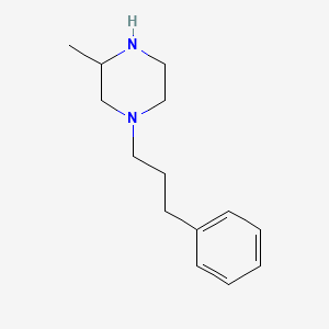 molecular formula C14H22N2 B8622319 1-(3-Phenylpropyl)-3-methylpiperazine 