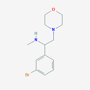 molecular formula C13H19BrN2O B8622357 [1-(3-Bromophenyl)-2-(4-morpholinyl)ethyl]methylamine 