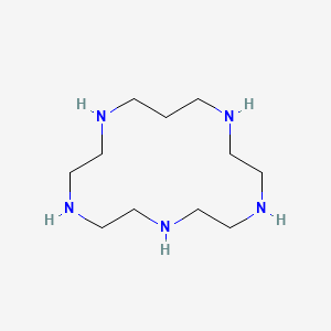 molecular formula C11H27N5 B8622364 1,4,7,10,13-Pentaazacyclohexadecane CAS No. 29783-72-0