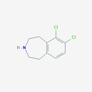 molecular formula C10H11Cl2N B8622372 6,7-dichloro-2,3,4,5-tetrahydro-1H-3-benzazepine CAS No. 180160-89-8