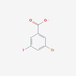 molecular formula C7H3BrIO2- B8622423 3-Bromo-5-iodobenzoate 