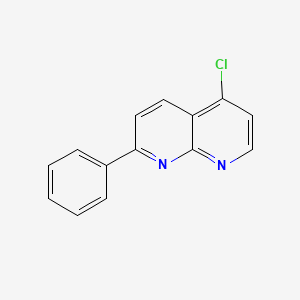 molecular formula C14H9ClN2 B8622444 5-Chloro-2-phenyl-1,8-naphthyridine 