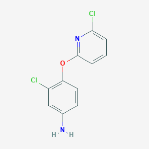 3-Chloro-4-[(6-chloropyridin-2-yl)oxy]aniline