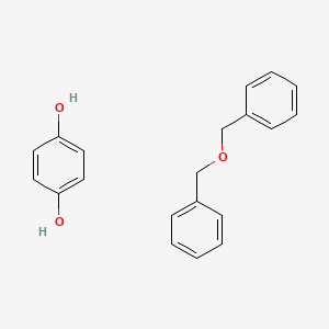 molecular formula C20H20O3 B8622513 Benzene-1,4-diol;phenylmethoxymethylbenzene 