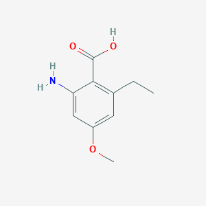molecular formula C10H13NO3 B8622551 2-Amino-6-ethyl-4-methoxy-benzoic acid 