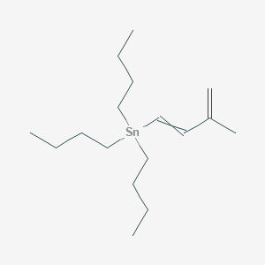 molecular formula C17H34Sn B8622558 Tributyl(3-methylbuta-1,3-dien-1-YL)stannane CAS No. 133621-82-6
