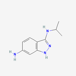 molecular formula C10H14N4 B8622566 N*3*-Isopropyl-1H-indazole-3,6-diamine 
